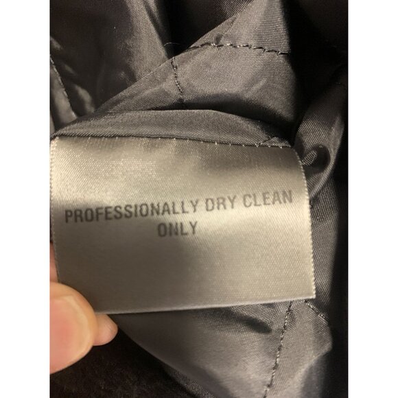 M. Julian Wool Blend Coat Size XL Button Up Black - Picture 4 of 8